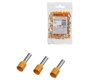 Наконечник-гильза Е4010 4,0мм2 с изолированным фланцем (100шт) TDM