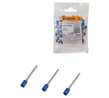 Наконечник-гильза Е7518 0,75мм2 с изолированным фланцем (100шт) TDM