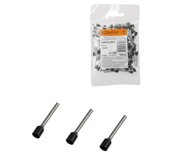 Наконечник-гильза Е1518 1,5мм2 с изолированным фланцем (100шт) TDM