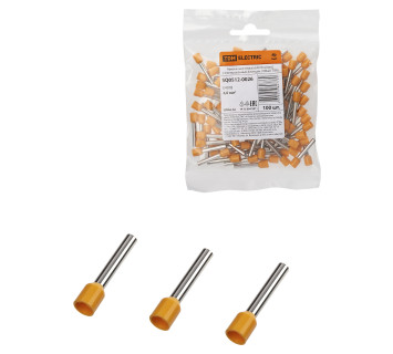 Наконечник-гильза Е4018 4,0мм2 с изолированным фланцем (100шт) TDM