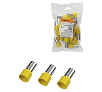 Наконечник-гильза Е70-20 70мм2 с изолированным фланцем (25шт) TDM