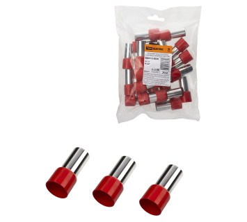 Наконечник-гильза Е95-25 95мм2 с изолированным фланцем (25шт) TDM