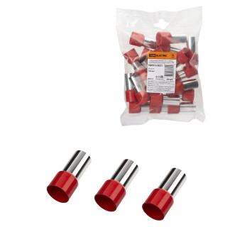 Наконечник-гильза Е120-27 120мм2 с изолированным фланцем (20шт) TDM