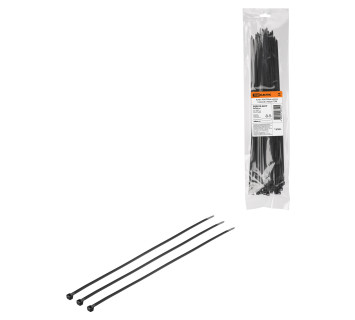 Хомут 4,8х250мм нейлон (черный) (100шт) TDM