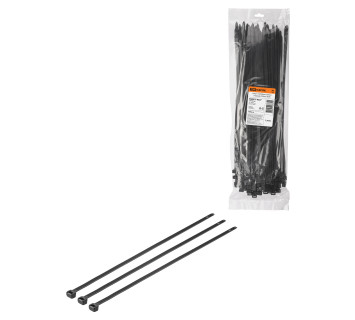 Хомут 7,6х500мм нейлон (черный) (100шт) TDM