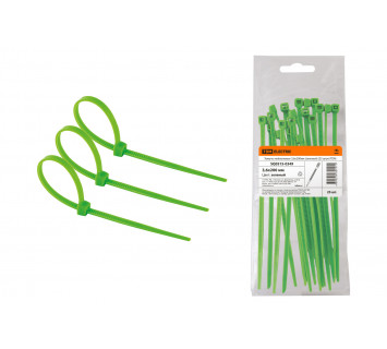 Хомуты нейлоновые 3,6х200мм (зеленый) (25 штук) TDM