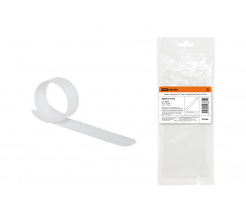 Хомут-липучка ХЛ 16х210 мм белый (20 шт) TDM
