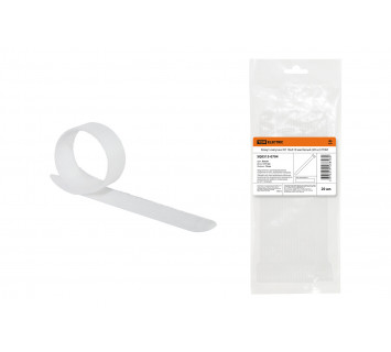 Хомут-липучка ХЛ 16х310 мм белый (20 шт) TDM