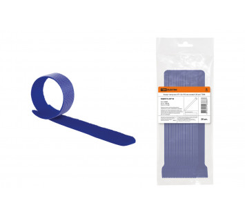 Хомут-липучка ХЛ 12х135 мм синий (20 шт) TDM