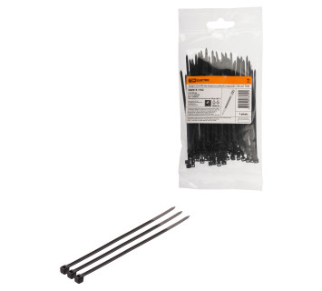 Хомут 2,5х100 мм морозостойкий (черный) (100 шт) TDM