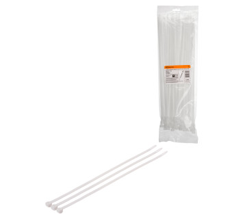 Хомут 7,6х400 мм морозостойкий (белый) (100 шт) TDM