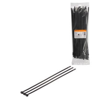 Хомут 7,6х400 мм морозостойкий (черный) (100 шт) TDM