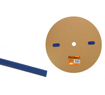 Термоусаживаемая трубка ТУТнг 12/6 синяя (100 м/ролл) TDM