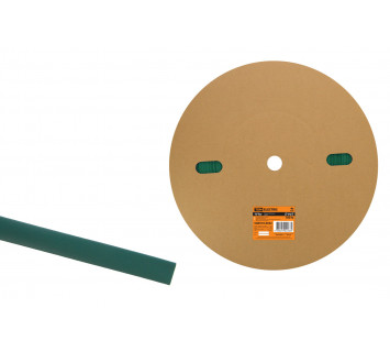 Термоусаживаемая трубка ТУТнг 14/7 зеленая (100 м/ролл) TDM