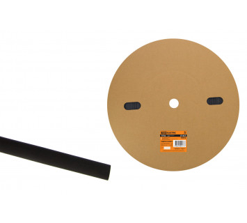 Термоусаживаемая трубка ТУТнг 14/7 черная (100 м/ролл) TDM