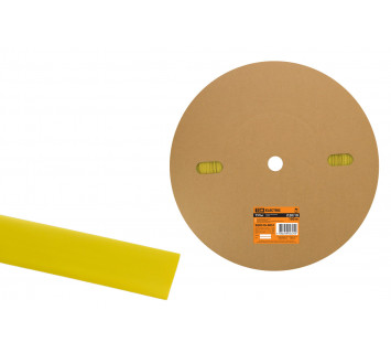 Термоусаживаемая трубка ТУТнг 20/10 желтая (100 м/ролл) TDM