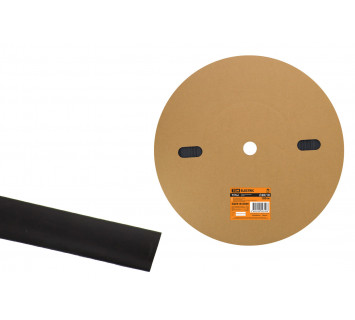 Термоусаживаемая трубка ТУТнг 20/10 черная (100 м/ролл) TDM