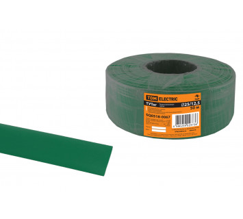 Термоусаживаемая трубка ТУТнг 25/12,5 зеленая (50 м/ролл) TDM