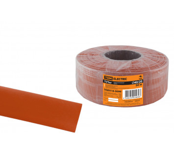 Термоусаживаемая трубка ТУТнг 40/20 красная (50 м/ролл) TDM