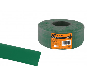 Термоусаживаемая трубка ТУТнг 60/30 зеленая (25 м/ролл) TDM