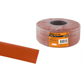 Термоусаживаемая трубка ТУТнг 60/30 красная (25 м/ролл) TDM