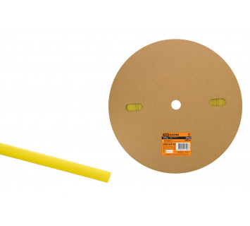 Термоусаживаемая трубка ТУТнг 4/2 желтая (200 м/ролл) TDM