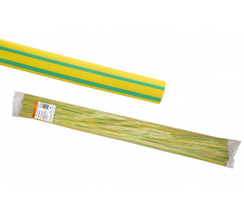 Термоусаживаемая трубка ТУТнг 8/4 желто-зеленая по 1м (50 м/упак) TDM