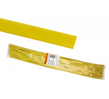 Термоусаживаемая трубка ТУТнг 14/7 желтая по 1м (50 м/упак) TDM