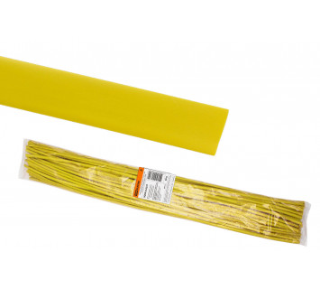 Термоусаживаемая трубка ТУТнг 16/8 желтая по 1м (50 м/упак) TDM