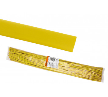Термоусаживаемая трубка ТУТнг 25/12,5 желтая по 1м (50 м/упак) TDM