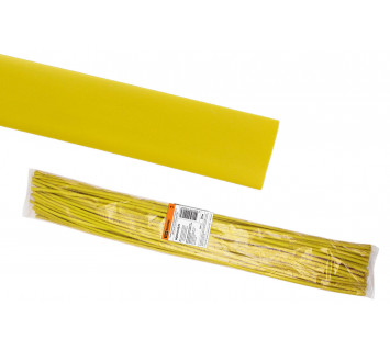 Термоусаживаемая трубка ТУТнг 30/15 желтая по 1м (25 м/упак) TDM