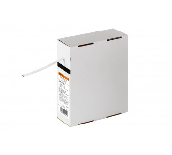 Термоусаживаемая трубка ТУТнг 4/2 белая в коробке (10 м/упак) TDM