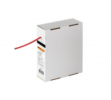 Термоусаживаемая трубка ТУТнг 4/2 красная в коробке (10 м/упак) TDM