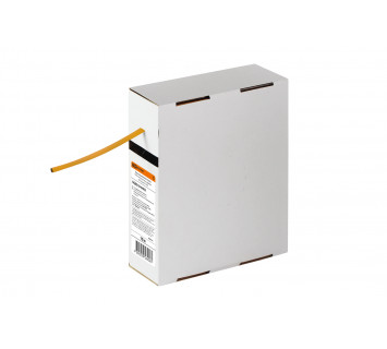 Термоусаживаемая трубка ТУТнг 4/2 желтая в коробке (10 м/упак) TDM