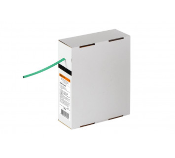 Термоусаживаемая трубка ТУТнг 4/2 зеленая в коробке (10 м/упак) TDM