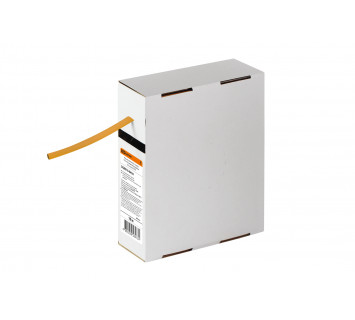 Термоусаживаемая трубка ТУТнг 6/3 желтая в коробке (10 м/упак) TDM