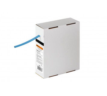 Термоусаживаемая трубка ТУТнг 6/3 синяя в коробке (10 м/упак) TDM