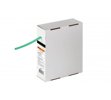 Термоусаживаемая трубка ТУТнг 6/3 зеленая в коробке (10 м/упак) TDM