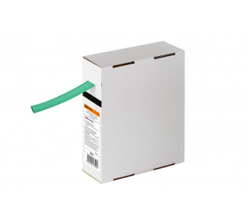 Термоусаживаемая трубка ТУТнг 10/5 зеленая в коробке (10 м/упак) TDM