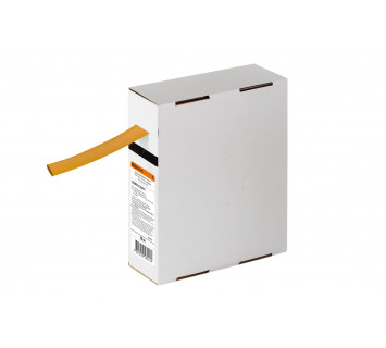 Термоусаживаемая трубка ТУТнг 12/6 желтая в коробке (10 м/упак) TDM