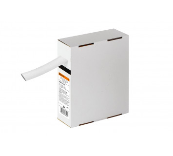 Термоусаживаемая трубка ТУТнг 16/8 белая в коробке (10 м/упак) TDM