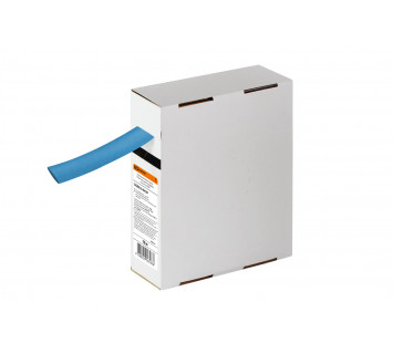 Термоусаживаемая трубка ТУТнг 16/8 синяя в коробке (10 м/упак) TDM