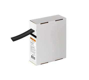 Термоусаживаемая трубка ТУТнг 16/8 черная в коробке (10 м/упак) TDM