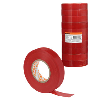 Изолента ПВХ 0,15х19 мм Красная 25 м TDM
