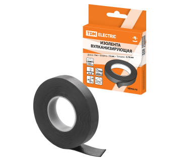 Изолента вулканизирующая 15 мм 5 метров (до 10 кВ) TDM