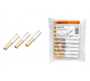 Гильза GTL-35/25 медно-алюминиевая соединительная TDM