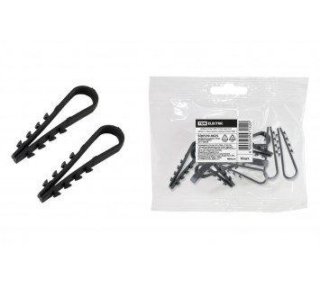 Дюбель-хомут ДХК-10 для круглого кабеля 5-10мм нейлон черный (10шт) TDM