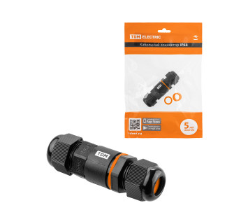 Кабельный коннектор I-образный (клеммник 3PIN) IP68 TDM