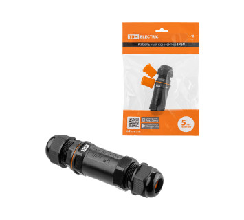 Кабельный коннектор I-образный (клеммник 5PIN) IP68 TDM