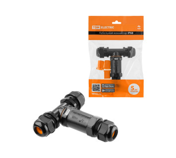 Кабельный коннектор Т-образный (клеммник 3PIN) IP68 TDM